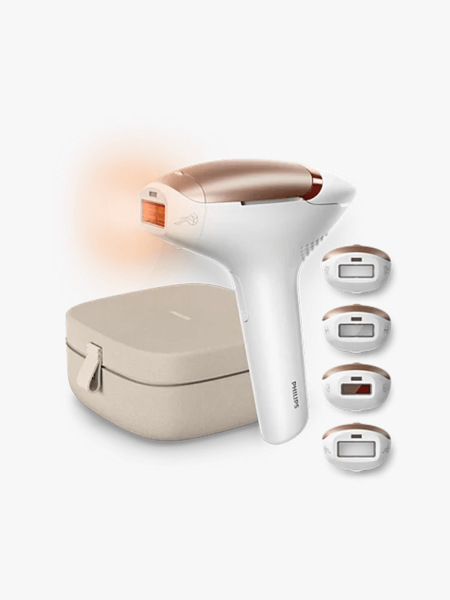 Philips Lumea 9000 in branded components on a light gray background