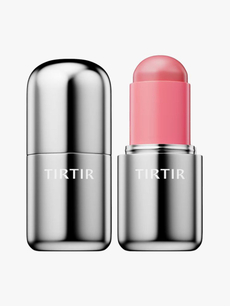 Tirtir Mood Glider Lip & Blush Stick in branded component on a light gray background