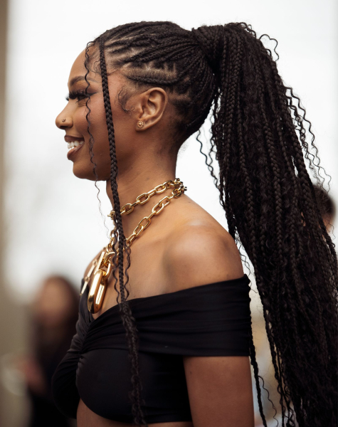 Goddess Braids Ponytail